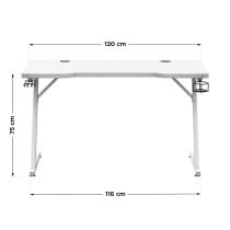 Schreibtisch Gaming Huzaro HZ-Hero 2.5 White RGB Weiß 120 x 75 x 60 cm