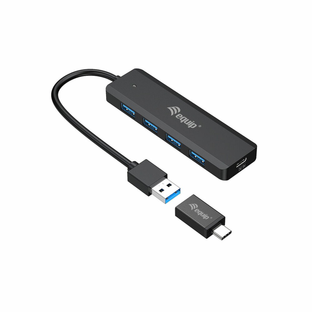 Hub USB Equip 128959 Schwarz