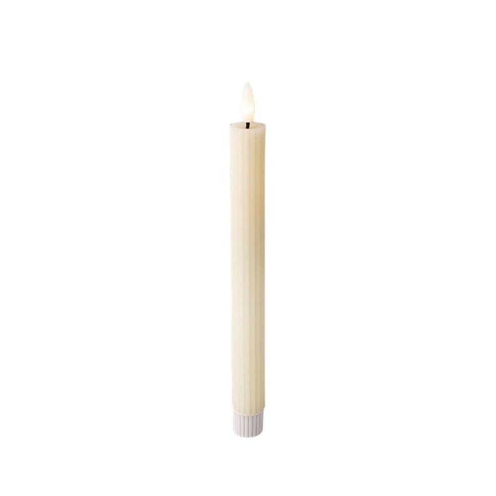 Bougie LED Lumineo Beige Ø 2,2 x 24,5 cm (AAA)