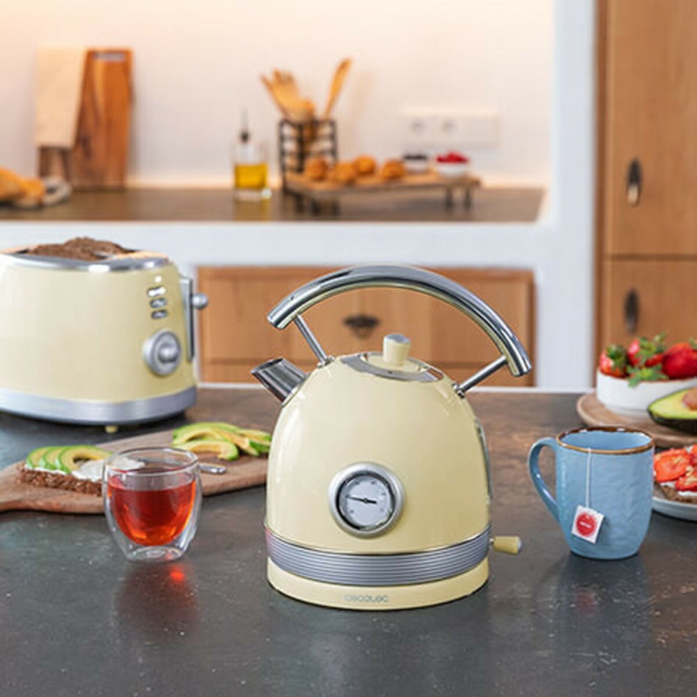 Kettle Cecotec Thermosense 420 Vintage Light Yellow 1,8 L 2200 W Yellow Stainless steel