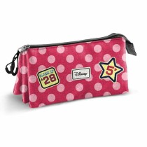 Dreifaches Mehrzweck-Etui Minnie Mouse Rosa 23 x 8 x 11 cm