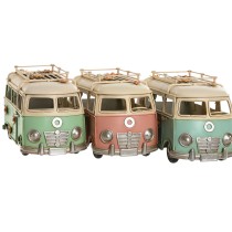 Deko-Figur Home ESPRIT Blau grün Rosa Vintage 20 x 9 x 11 cm (3 Stück)