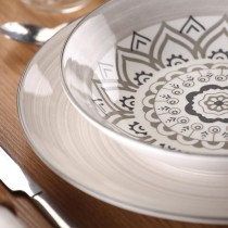 Tableware Versa Grey Porcelain 18 Pieces