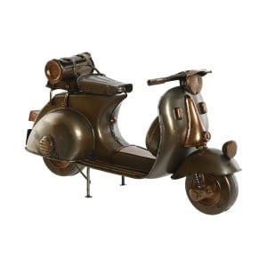 Deko-Figur Home ESPRIT Champagner Silberfarben Vespa Vintage 28 x 11 x 17 cm