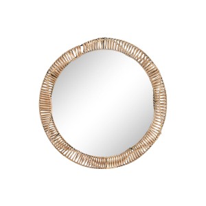 Wall mirror Home ESPRIT Natural Tropical 70 x 6 x 70 cm
