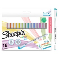 Set of Felt Tip Pens Sharpie S-Note Duo Double 16 Pieces