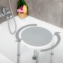 Rotating and Adjustable Bathroom Stool Roshawer InnovaGoods