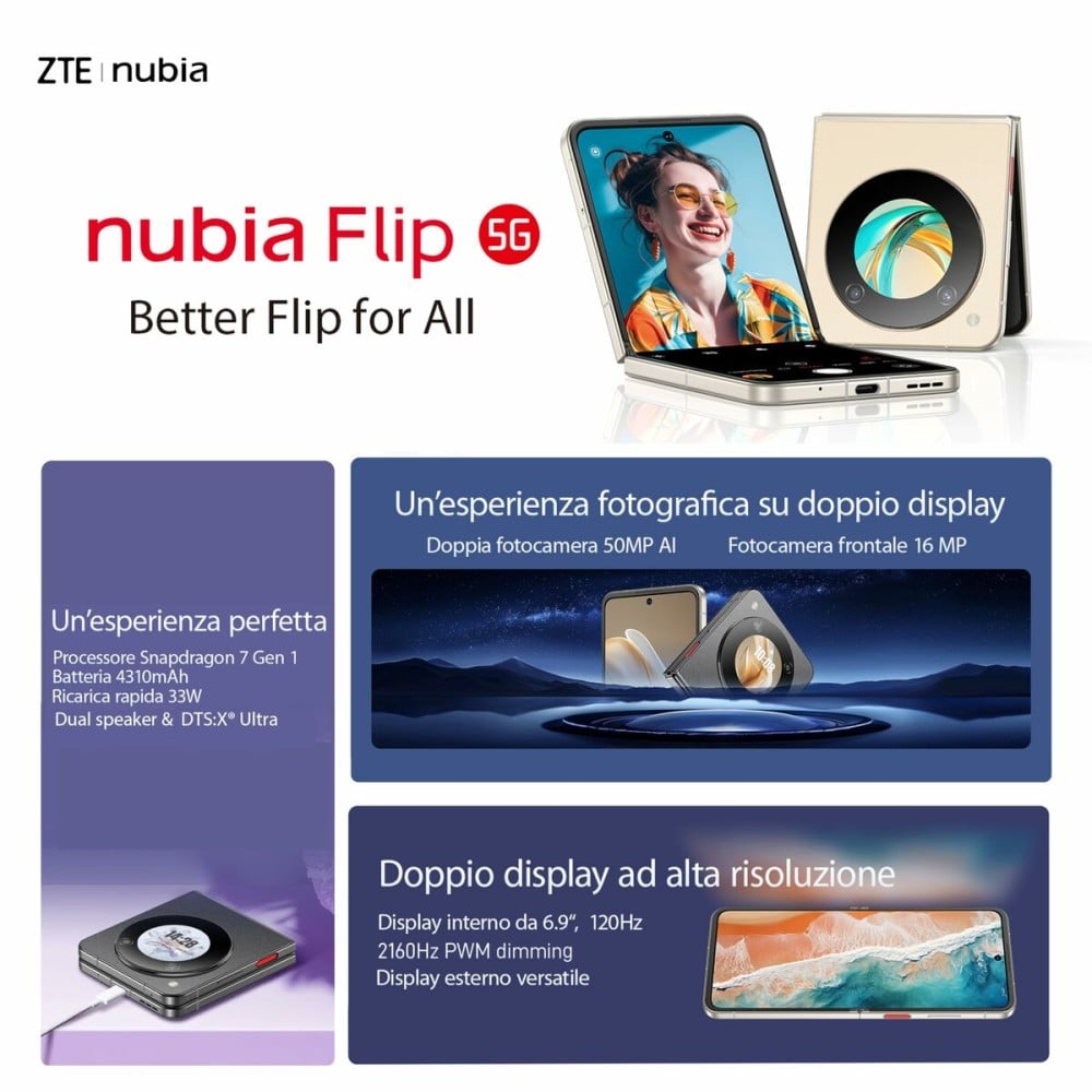 Smartphone Nubia 6,9" Octa Core 8 GB RAM 256 GB Black