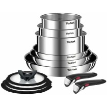 Batterie de Cuisine Tefal L897SB74 Noir Rouge Acier 11 Pièces
