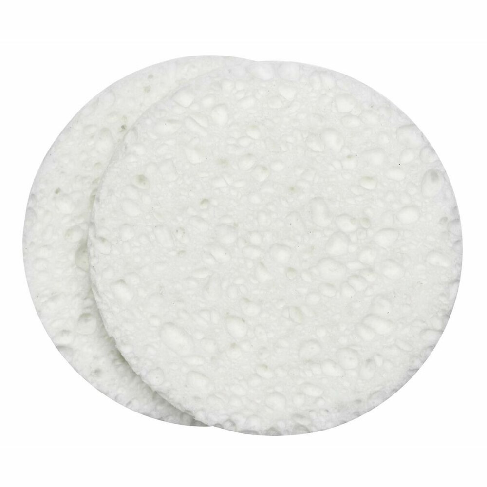 Éponge Faciale QVS 2523516 Cellulose Blanc (2 uds)