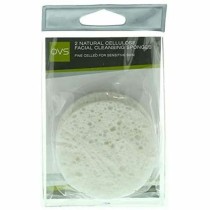 Éponge Faciale QVS 2523516 Cellulose Blanc (2 uds)