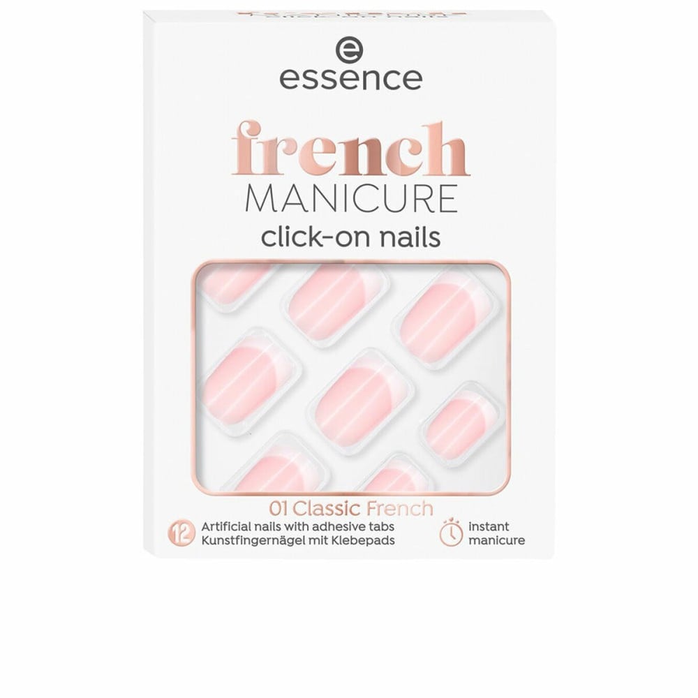 Falsche Nägel Essence French Selbstklebend Wiederverwendbar Nº 01 Classic french (12 Stück)