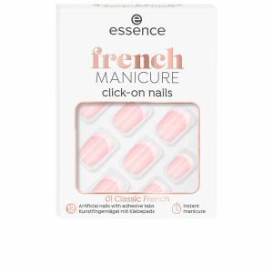 Faux ongles Essence French Autocollants Réutilisable Nº 01 Classic french (12 Unités)