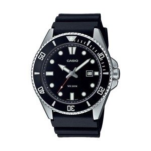 Montre Homme Casio MDV-107D-1A1VEF Noir Argenté (Ø 46 mm)