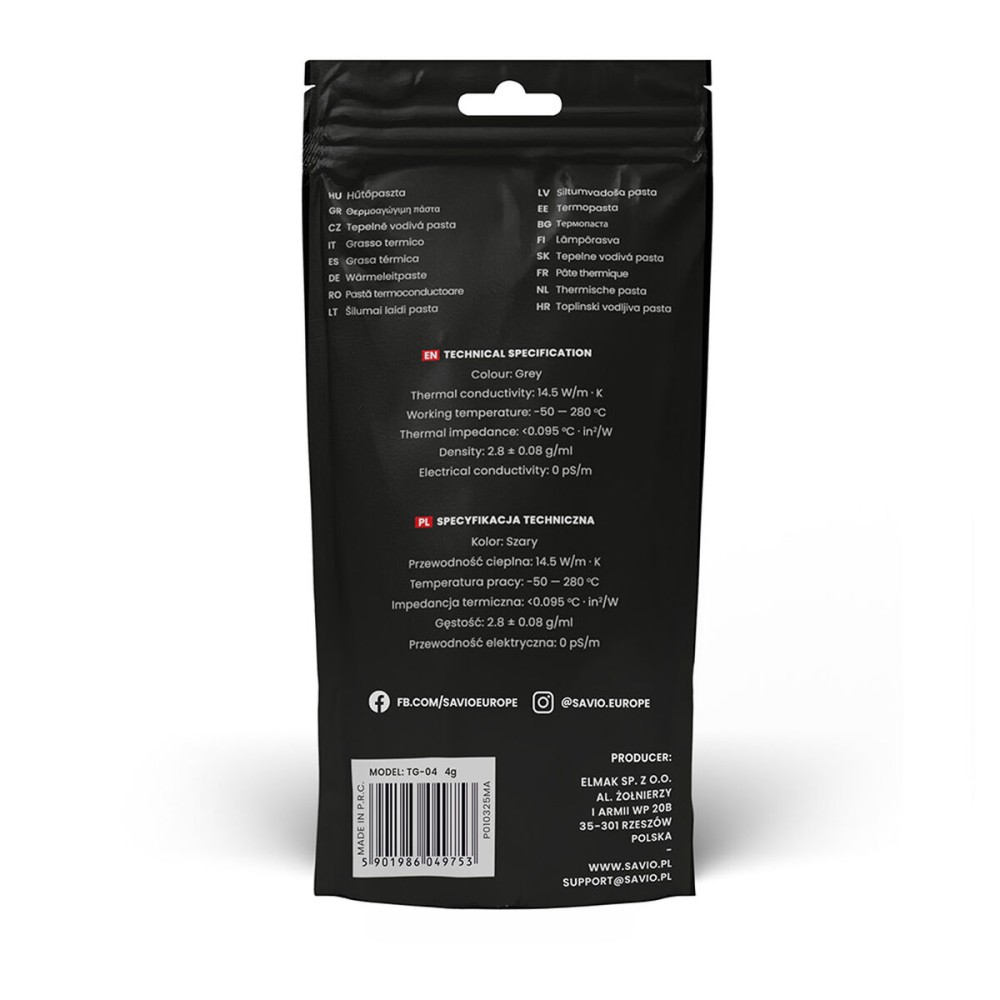 Kühlpaste Savio TG-04 4G