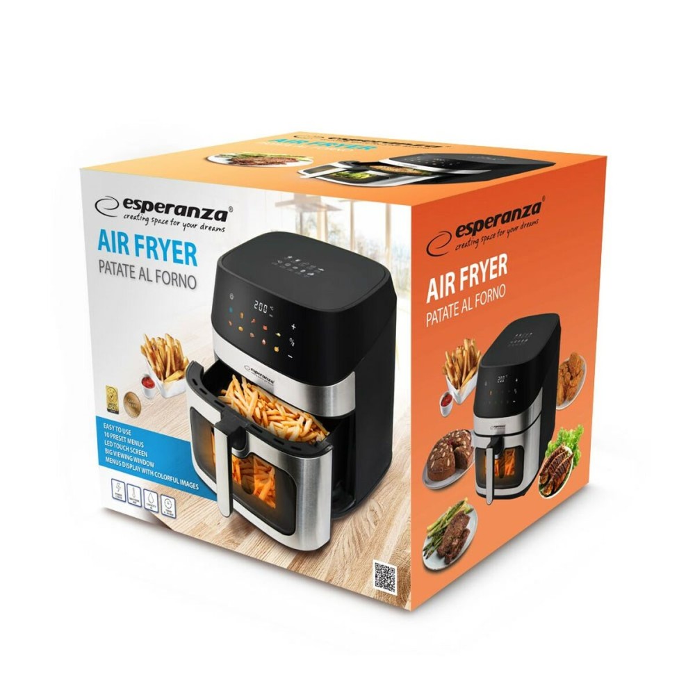 Heißluftfritteuse Esperanza EKA005 Schwarz 1600 W 8 L
