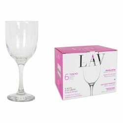 Set de Verres LAV 145011 7,5 x 7,5 x 18 cm (4 Unités) (290 ml)