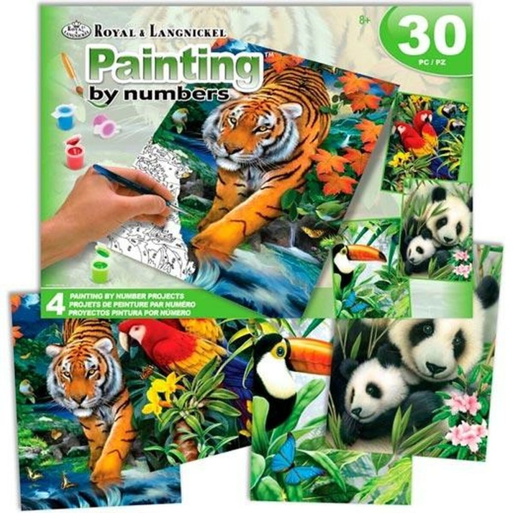 Malen nach Zahlen Set Royal & Langnickel Jungle 30 Stücke