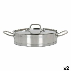 Casserole avec Couvercle en Verre Quttin 4,3 L (2 Unités)