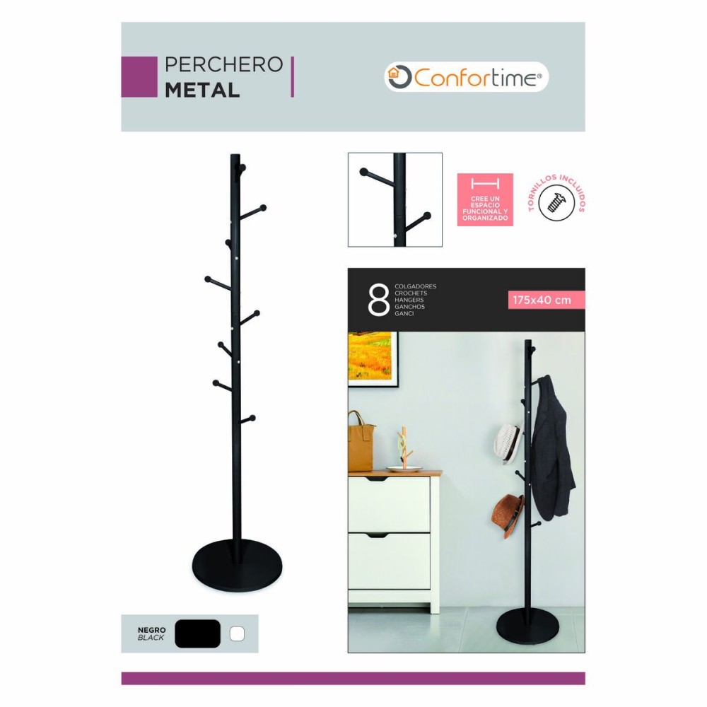 Garderobenständer Confortime Metall 175 x 40 cm (4 Stück)