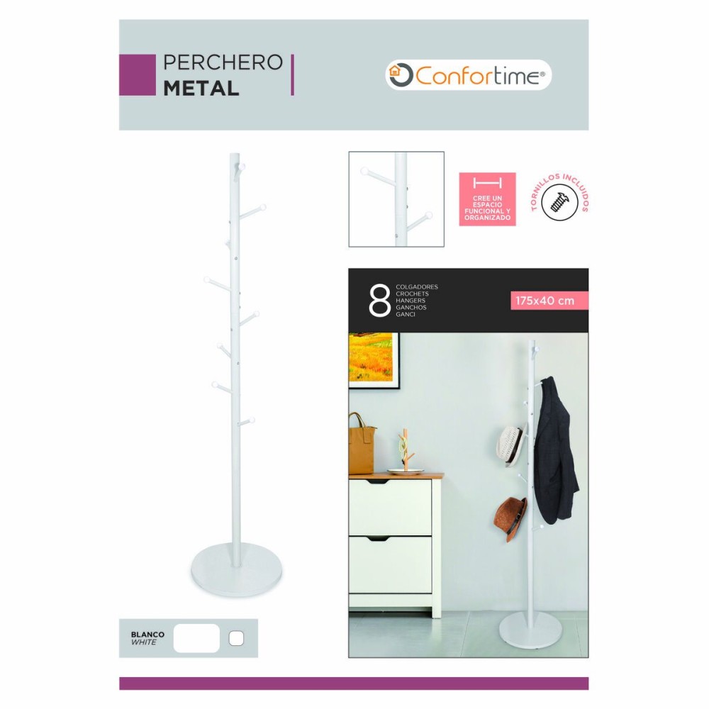 Garderobenständer Confortime Metall 175 x 40 cm (4 Stück)