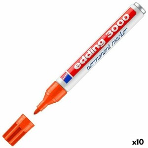 Permanent marker Edding 3000 Orange (10 Units)