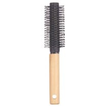 Brosse Ronde Marron Noir Bois Silicone Plastique (12 Unités)