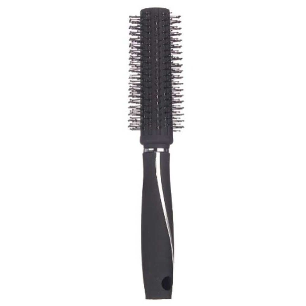 Brosse Ronde Noir Silicone Plastique (12 Unités)