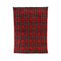Couverture en flanelle Home Textiles Rouge Carreaux Ecossais 150 x 200 cm