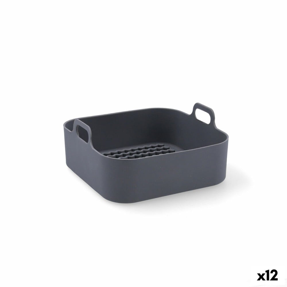 Fritteuse Korb Quid Naturalia Silikon 19 x 9 cm (12 Stück)