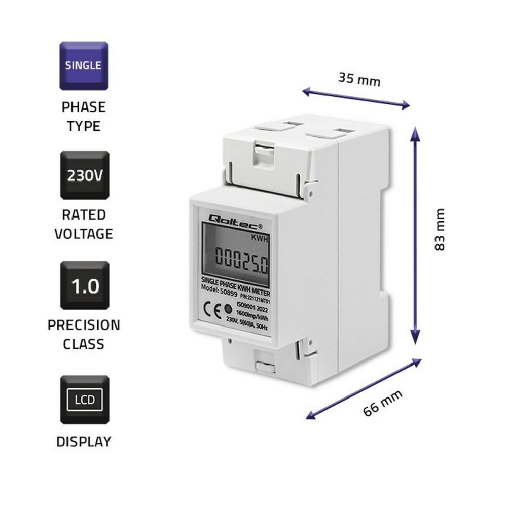 Energy Consumption Meter Qoltec 50899