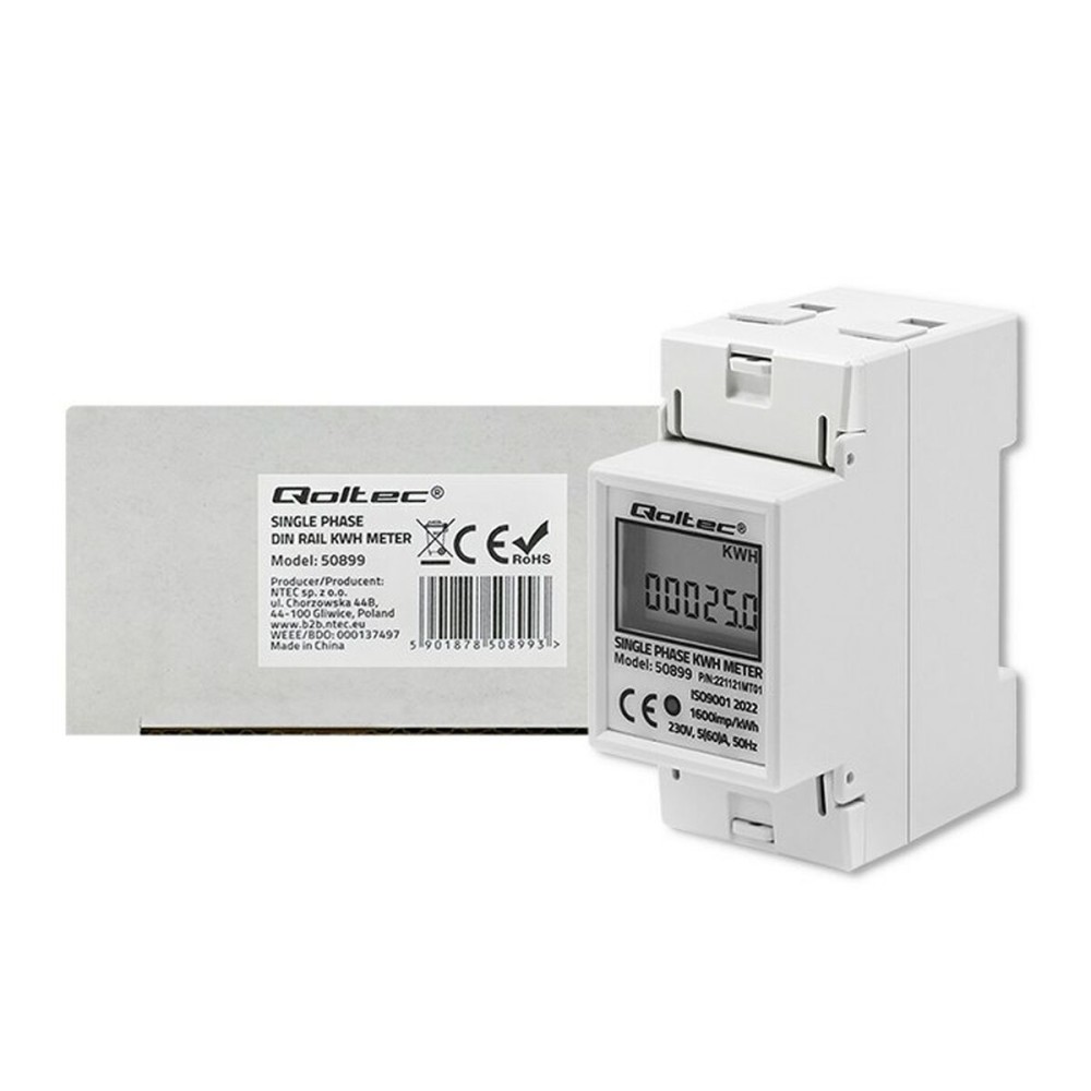 Compteur de consommation d'énergie Qoltec 50899