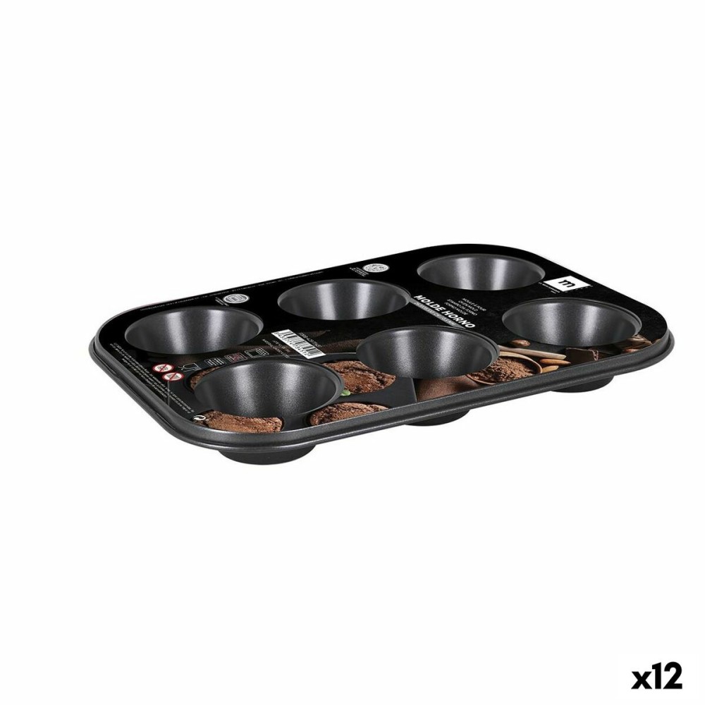 Muffin Tray La Mediterránea 27 x 18 x 3 cm 6 compartments (12 Units)