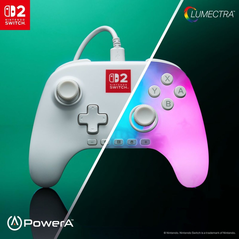 Pro Controller für Nintendo Switch + USB-Kabel Powera NSGP0524-01 Weiß