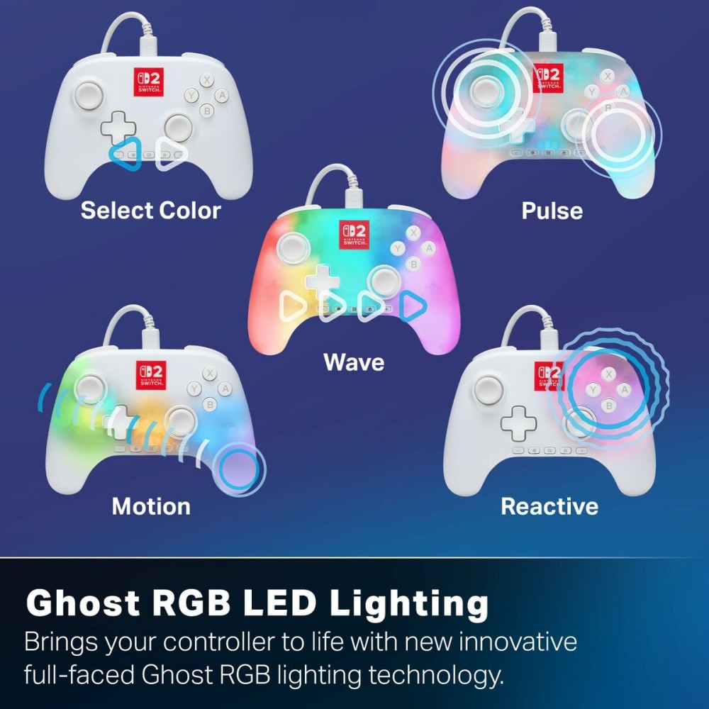 Manette Pro pour Nintendo Switch + Câble USB Powera NSGP0524-01 Blanc