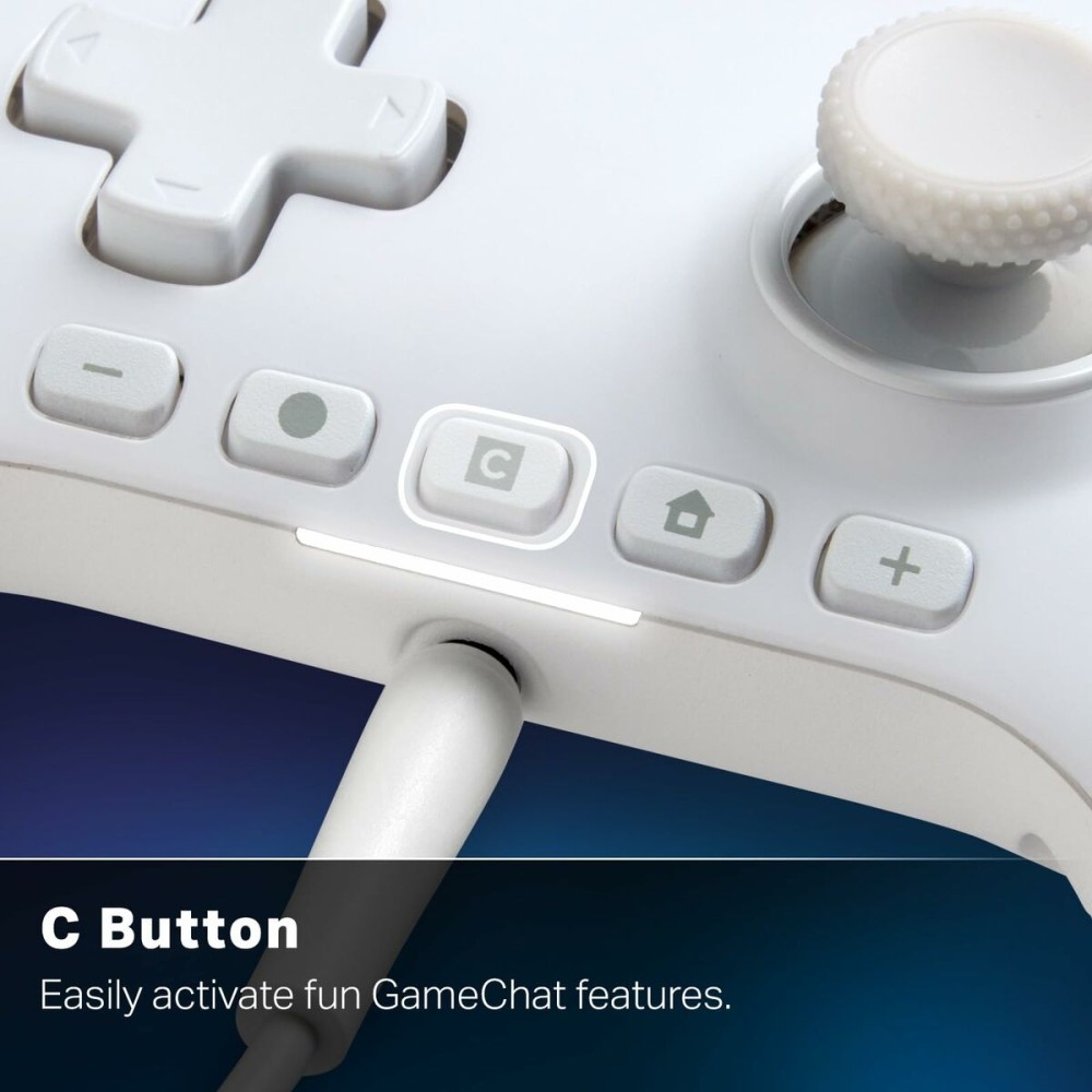 Manette Pro pour Nintendo Switch + Câble USB Powera NSGP0524-01 Blanc