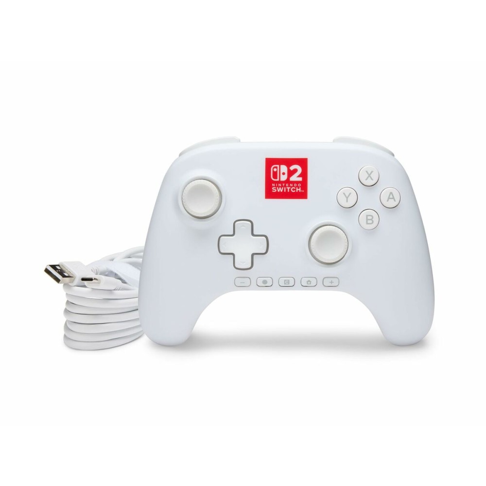 Manette Pro pour Nintendo Switch + Câble USB Powera NSGP0524-01 Blanc