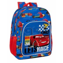 Cartable Cars Race Ready Bleu 33 x 42 x 14 cm