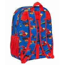 Cartable Cars Race Ready Bleu 33 x 42 x 14 cm