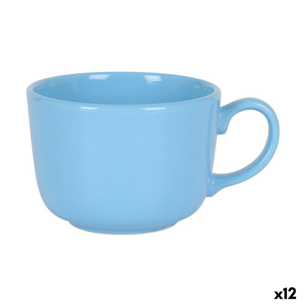 Tasse Bleu Céramique 500 ml (12 Unités)