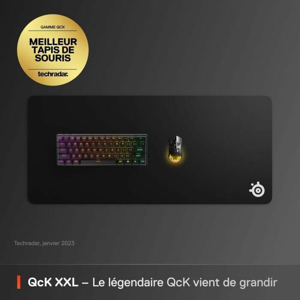 Mousepad SteelSeries SteelSeries QcK XXL Schwarz 90 x 40 cm