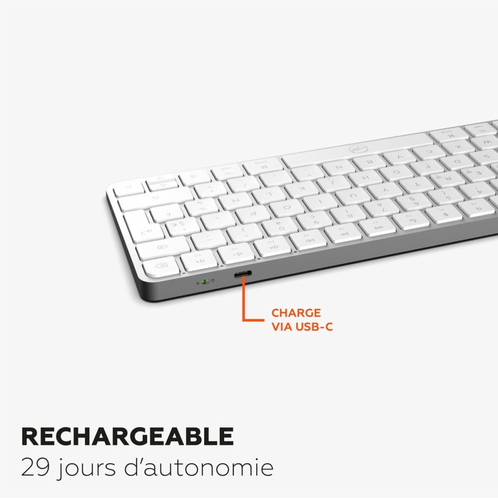 Tastatur Mobility Lab KMP2000W Mini Weiß