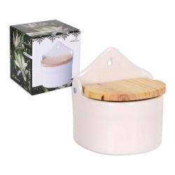 Salt Shaker with Lid Azahar Wood 420 ml 11,7 x 10 x 13 cm (12 Units)