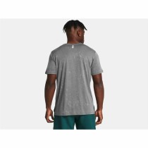 Men’s Short Sleeve T-Shirt Under Armour Launch Splatter Grey