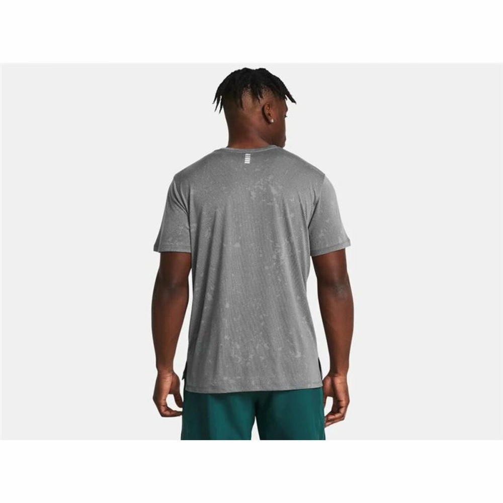 Men’s Short Sleeve T-Shirt Under Armour Launch Splatter Grey