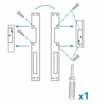 Serrure électrique Extel WECA 90301.4 Aluminium