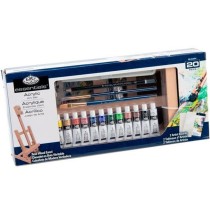 Set de peinture acrylique Royal & Langnickel 20 Pièces Multicouleur