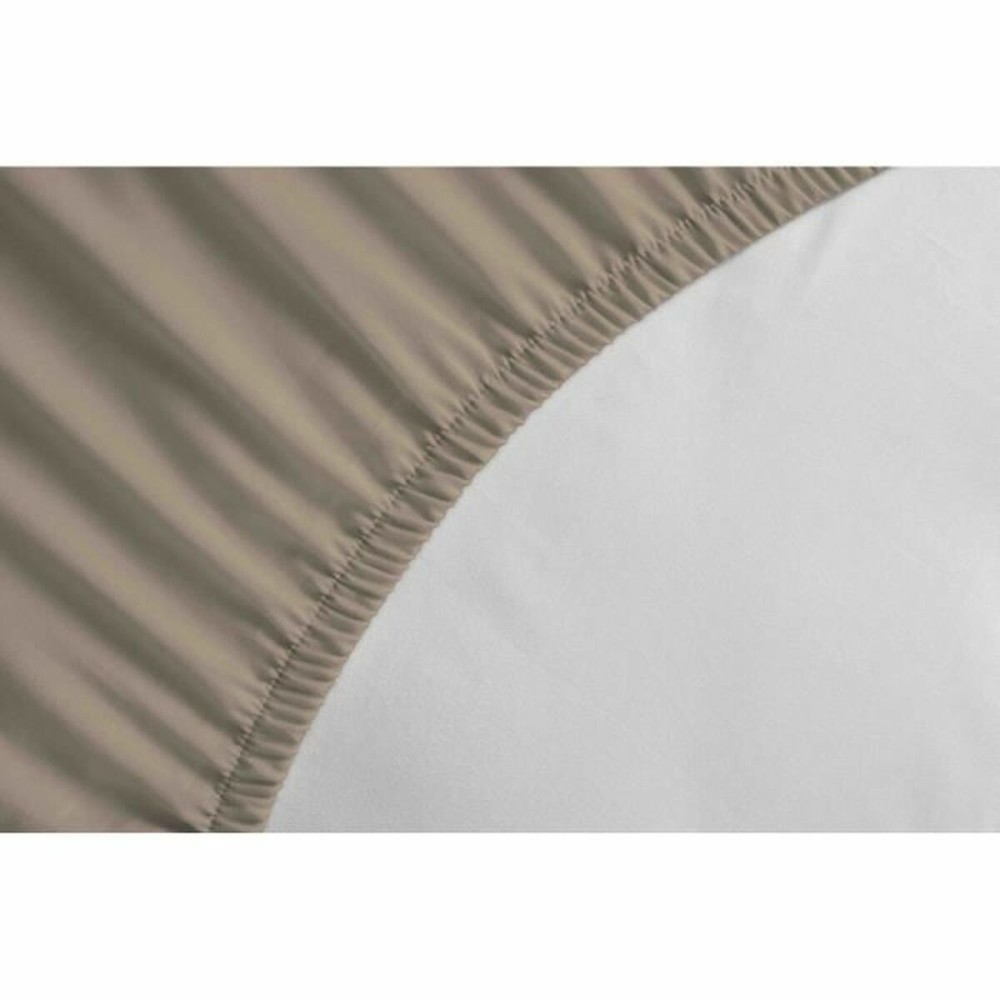 Drap housse HOME LINGE PASSION Beige Lit 1 persone 90 x 190 + 30 cm