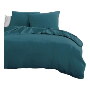 Bettbezug-Set HOME LINGE PASSION Blau King size 3 Stücke