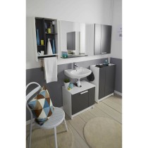 Waschtischunterschrank unter dem Waschbecken Versa Weiß Grau Holz Melamine 59 x 38 x 53,5 cm